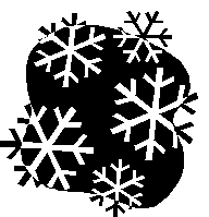 Drawing of snowflakes